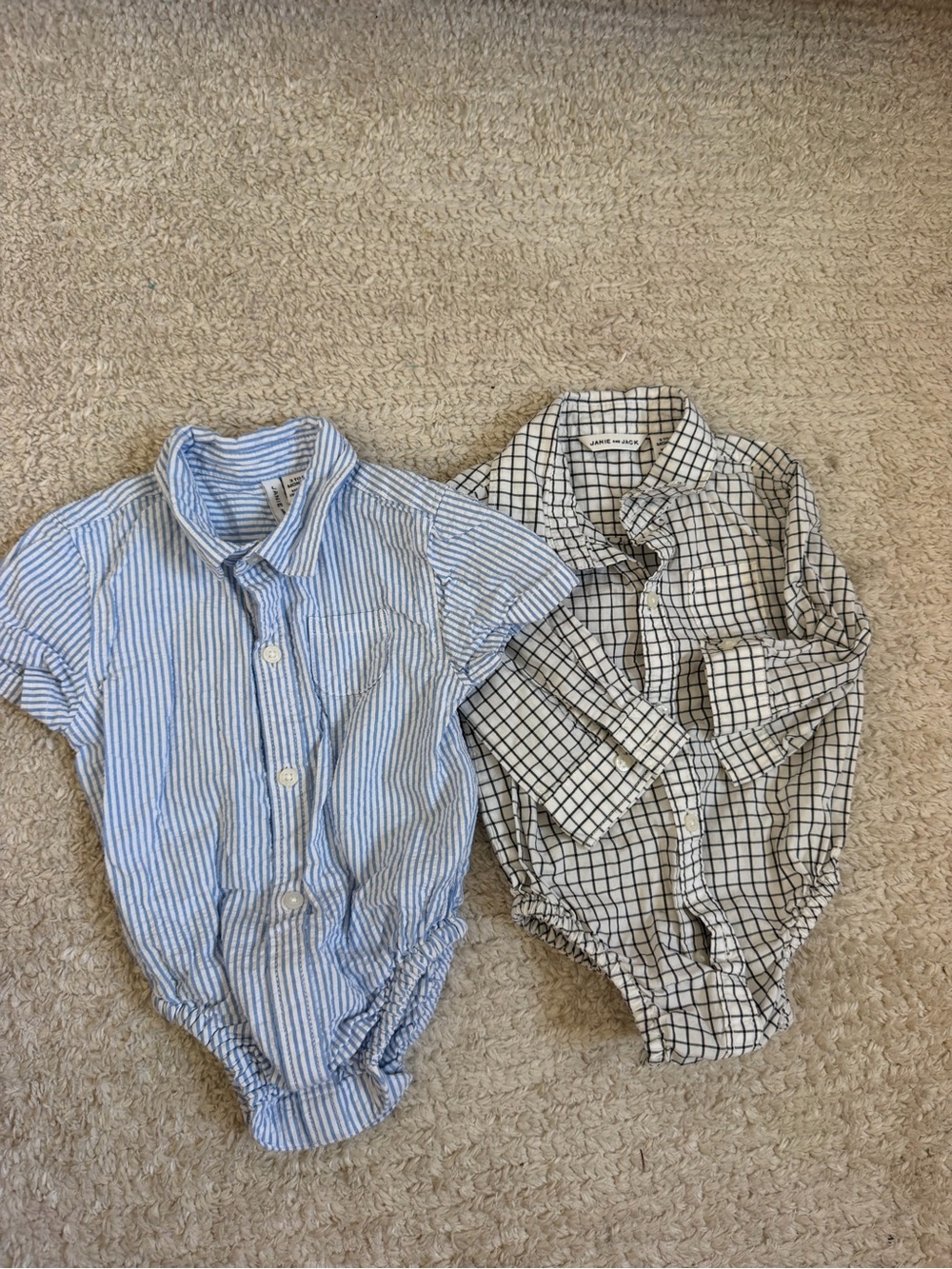 Janie & Jack Button-Up Bodysuit bundle